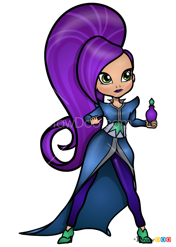How to Draw Zeta, Shimmer and Shine